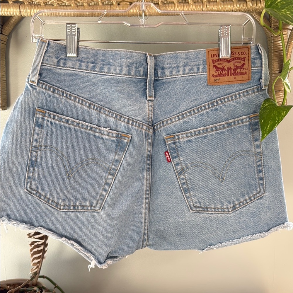 Levi's Light Blue Jean Shorts